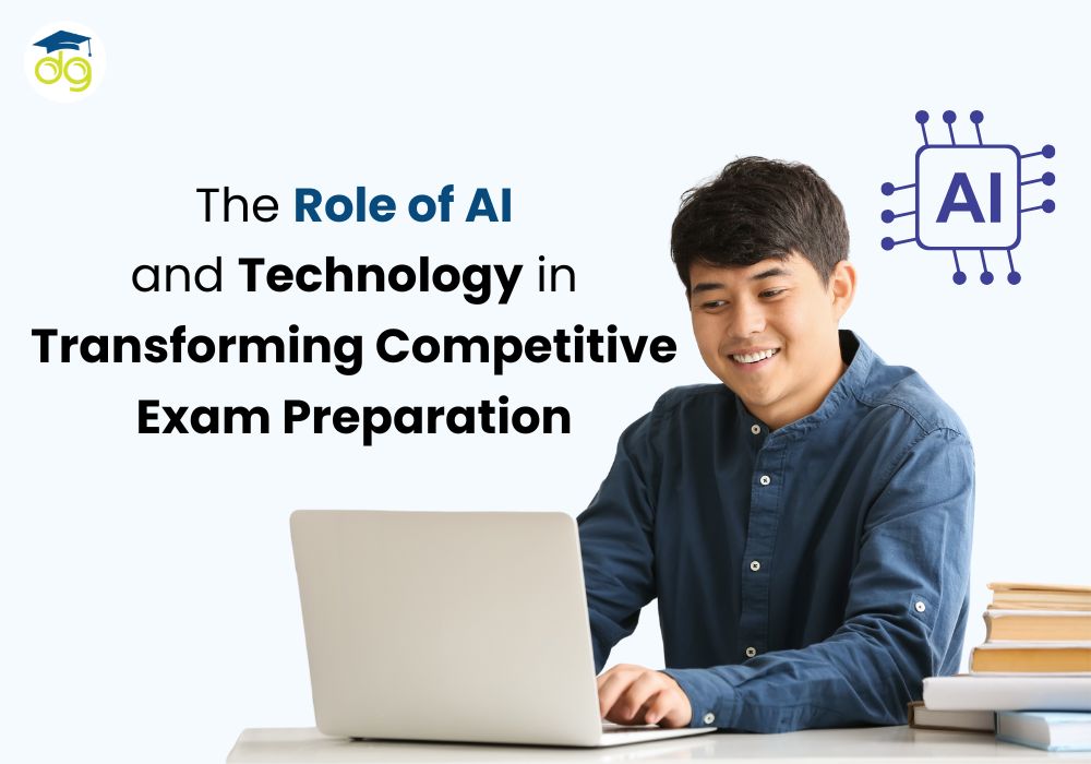 Student using AI tools for UPSC and SSC exam preparation with flashcards and mock test analysis