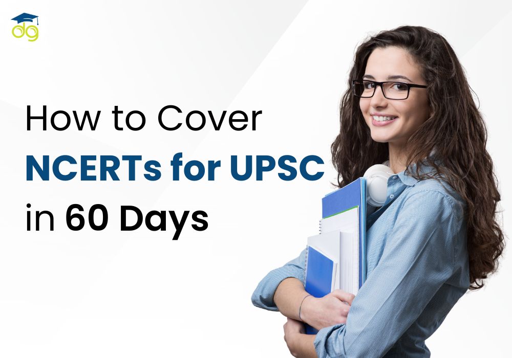 UPSC aspirant studying NCERT books with a 60-day plan, preparing for prelims in a focused study environment in 2025