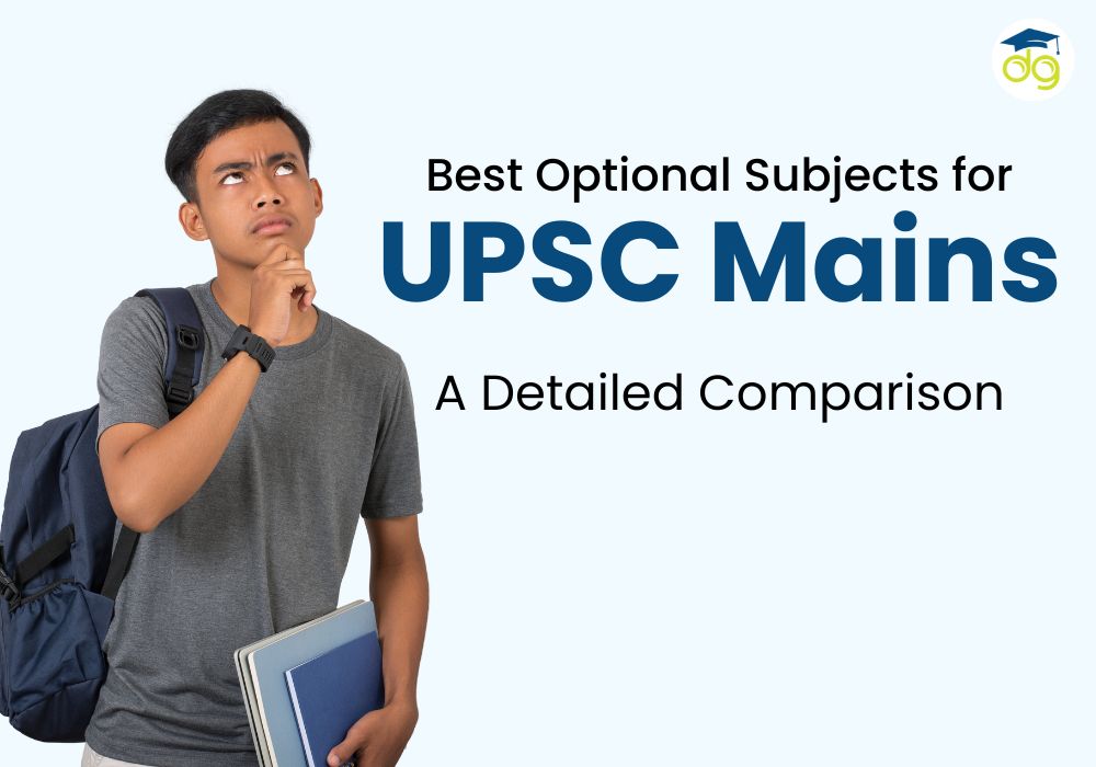 UPSC aspirants comparing best optional subjects for scoring, overlap, and syllabus coverage in Mains exam
