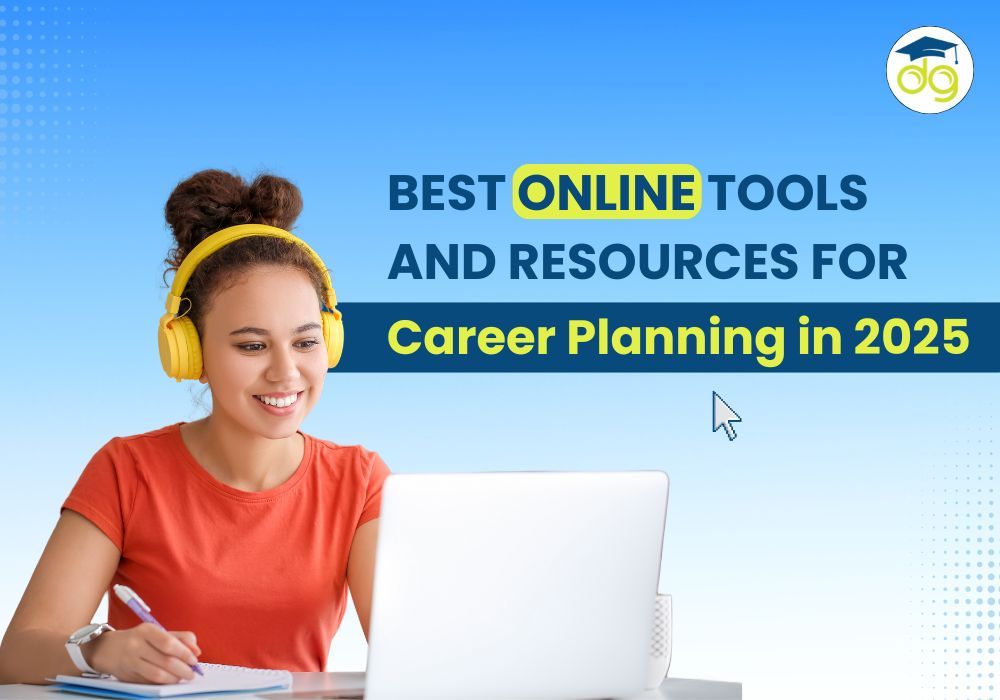 Career planning tools and digital resources on a laptop screen for professional growth and skill development in 2025