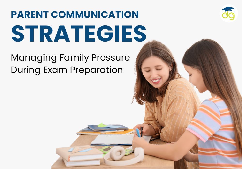 Parents supporting children during CBSE exam preparation through calm communication and emotional guidance.