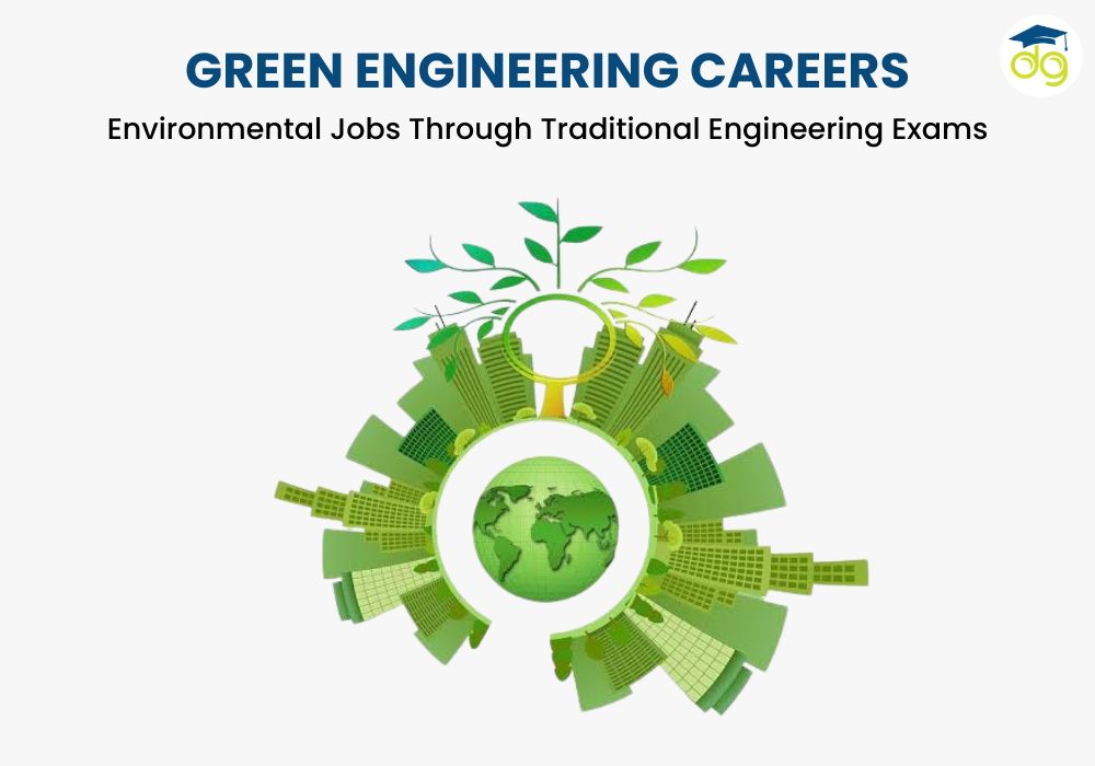 Young engineers working on green projects and sustainable solutions in civil, mechanical, and software fields for a greener future