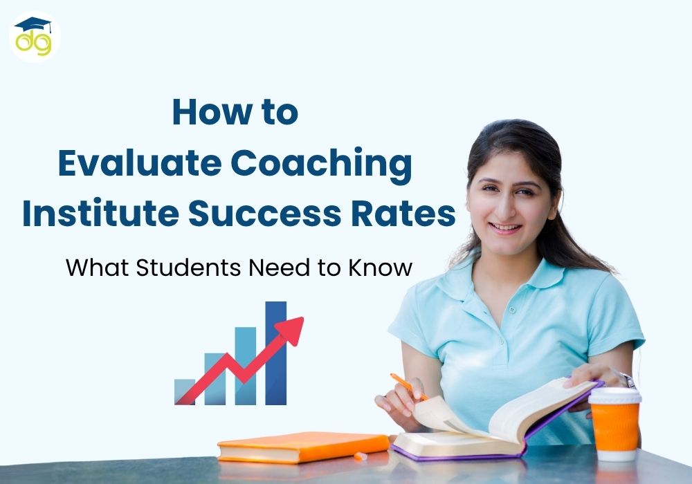 Student reviewing coaching success rates and past exam results before joining NEET or JEE preparation institute