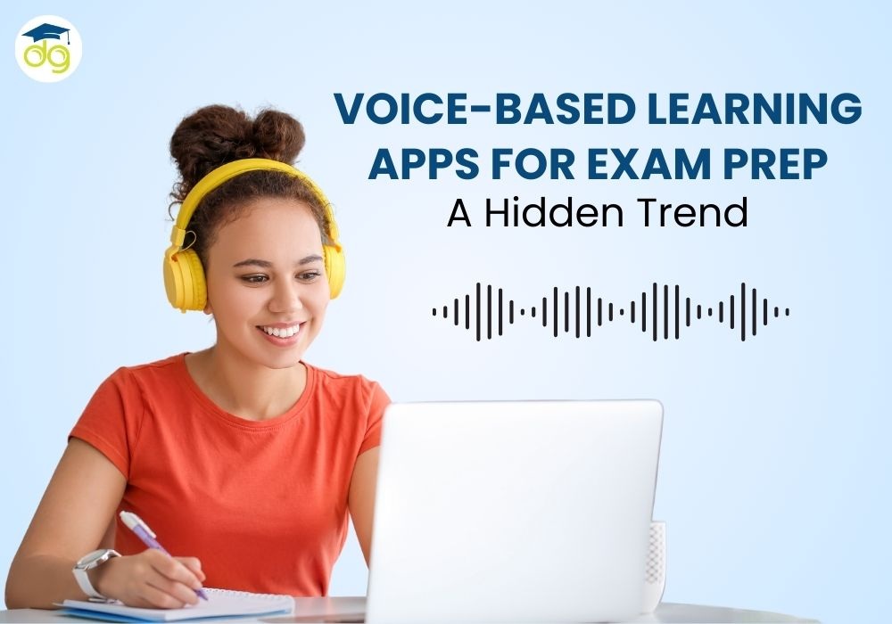Students using voice-based learning apps for exam preparation with AI study tools