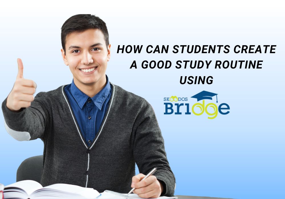 Student using Skoodos Bridge to find the best coaching for exam success.