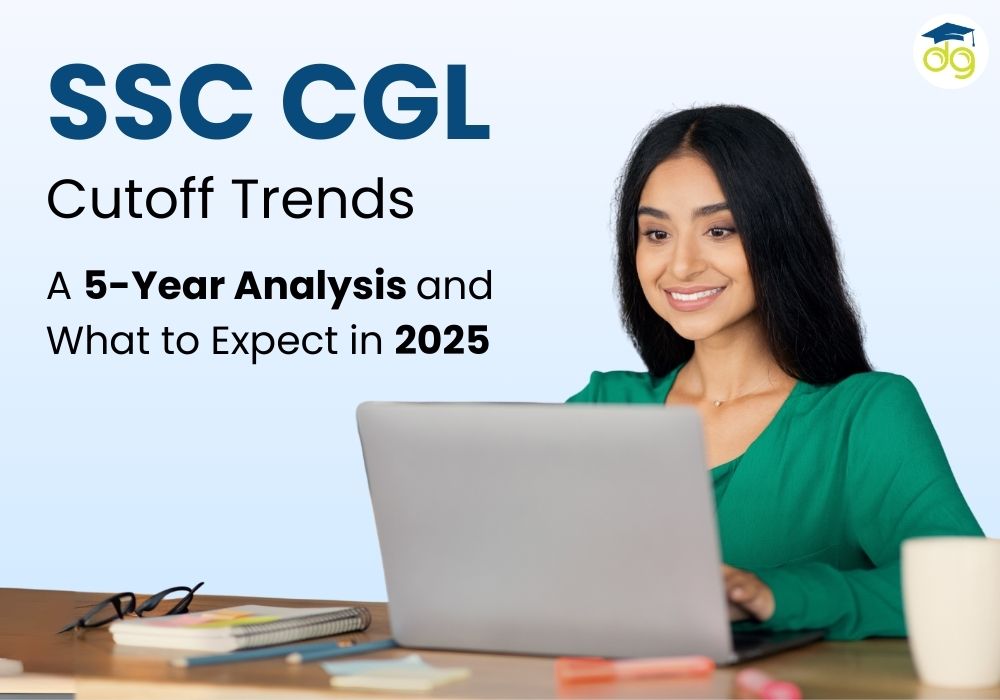 Graph showing SSC CGL cutoff trends over the last 5 years with predictions for 2025
